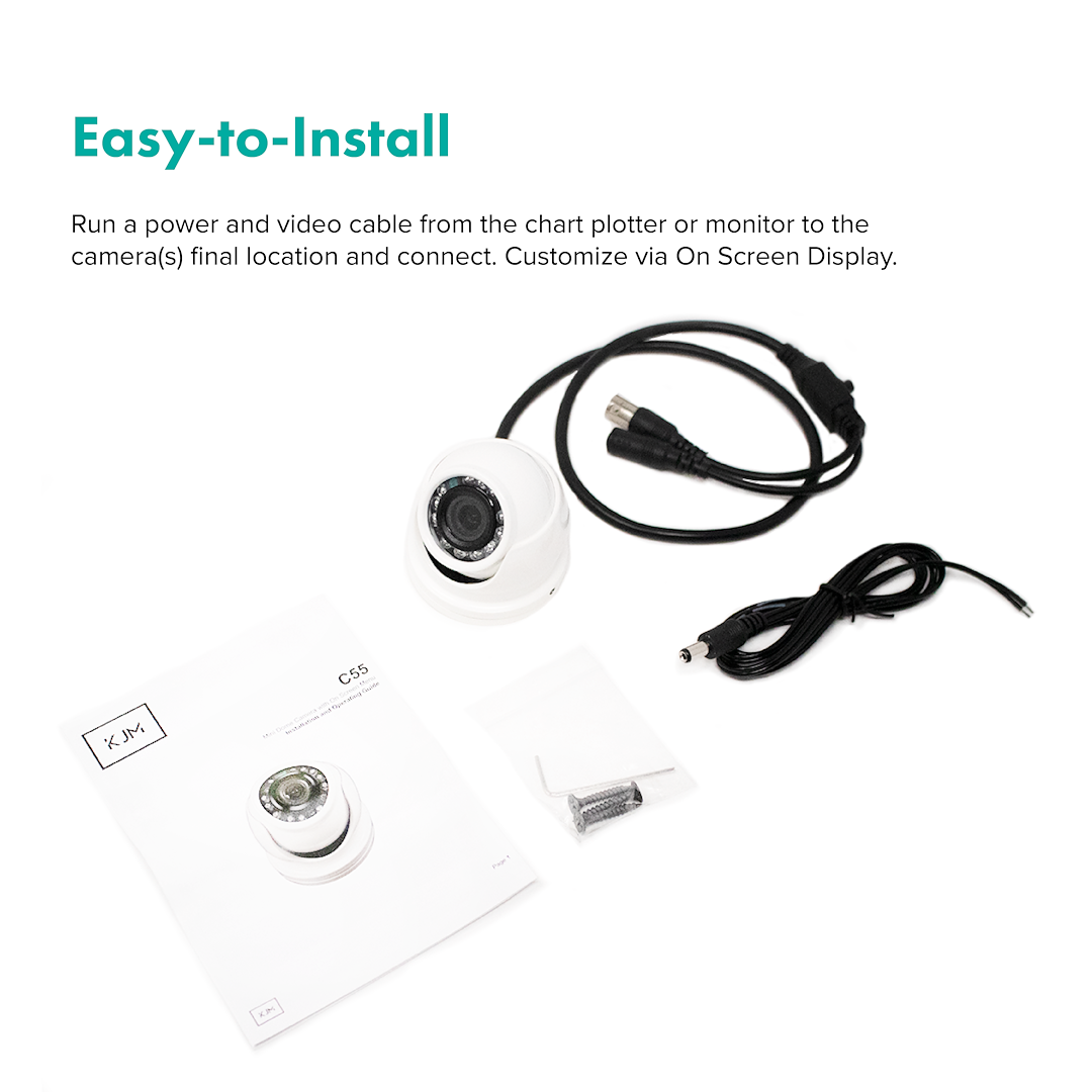 KJM C55 White 1000 TVL Mini Dome Camera