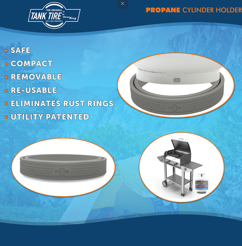 Flame King TANKTIRE Propane Tank Base for 20, 30 & 40 lb Cylinders