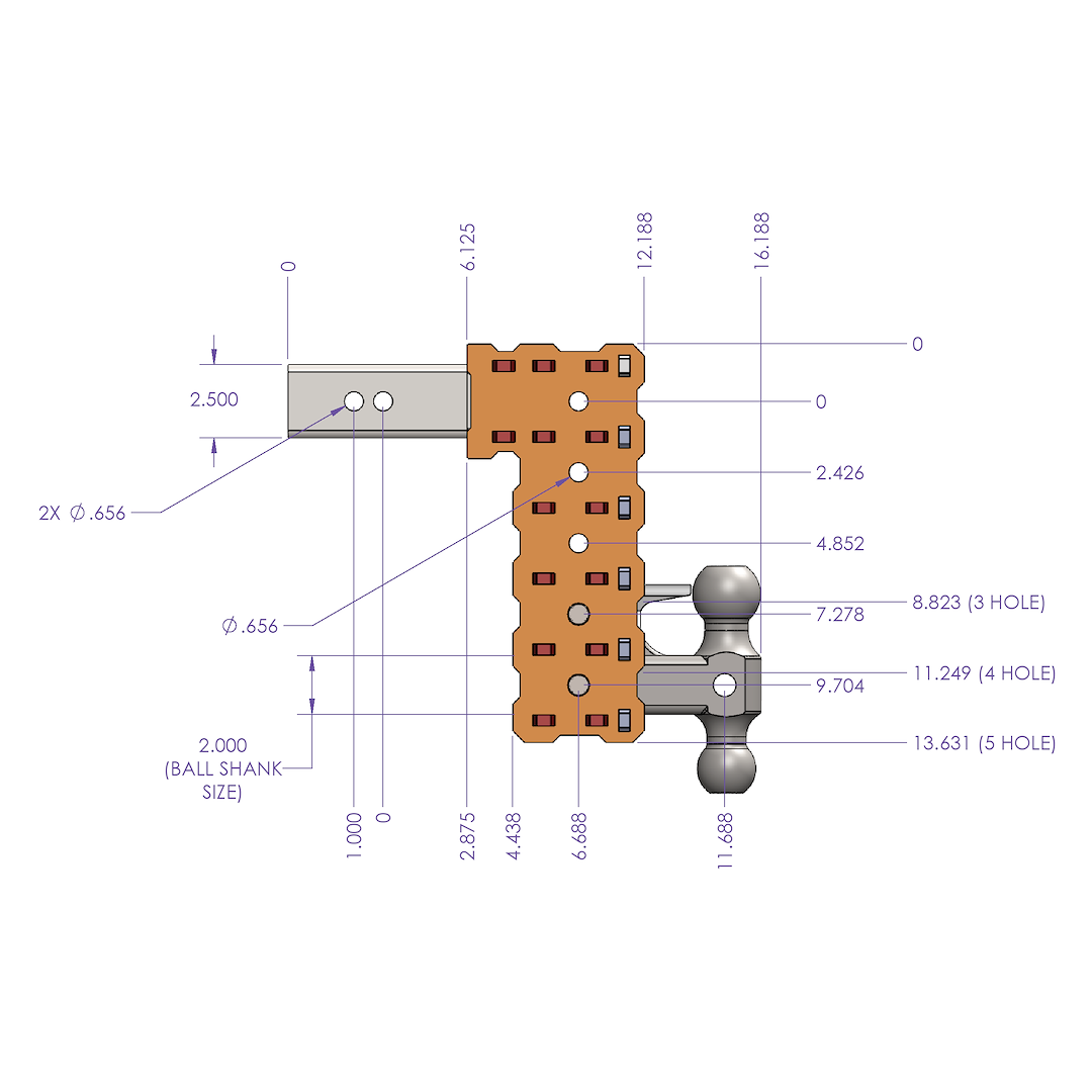 Gen-Y Hitch Gh-2423x Trailer Hitch Ball Mount - image 5
