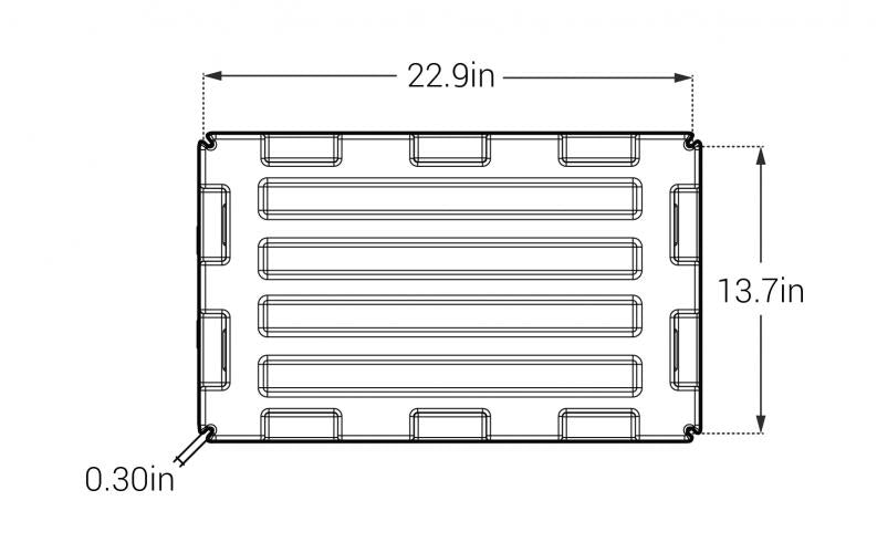 Group 8D Battery Box Full Flow Vented Polyethylene – NOCO HM484