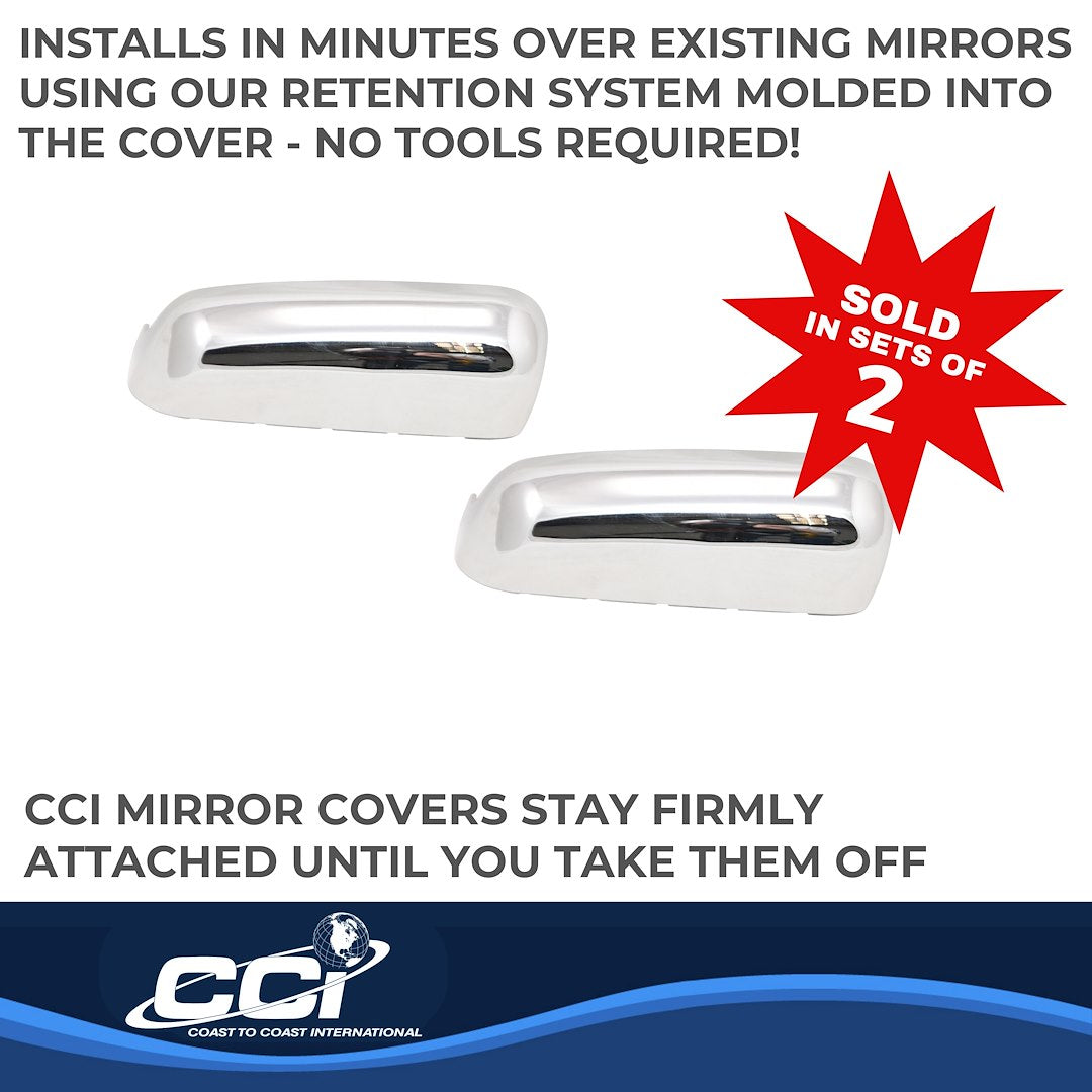 Coast To Coast MC67546R Silverado/Sierra Chrome Mirror Tops - image 3