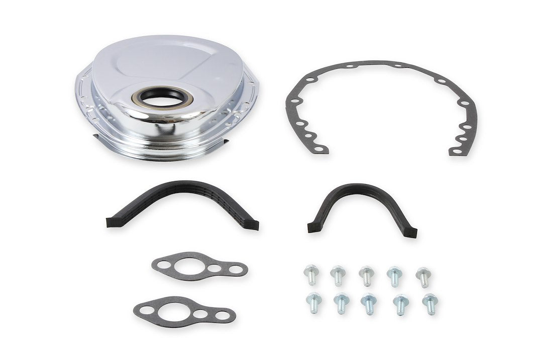 Mr. Gasket 4590 Chrome Small-Block Chevrolet Timing Cover