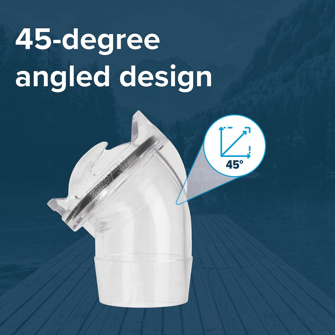 Camco C-do2 45 Degree Adapter Connecting Sewer Hose to RV (39432)