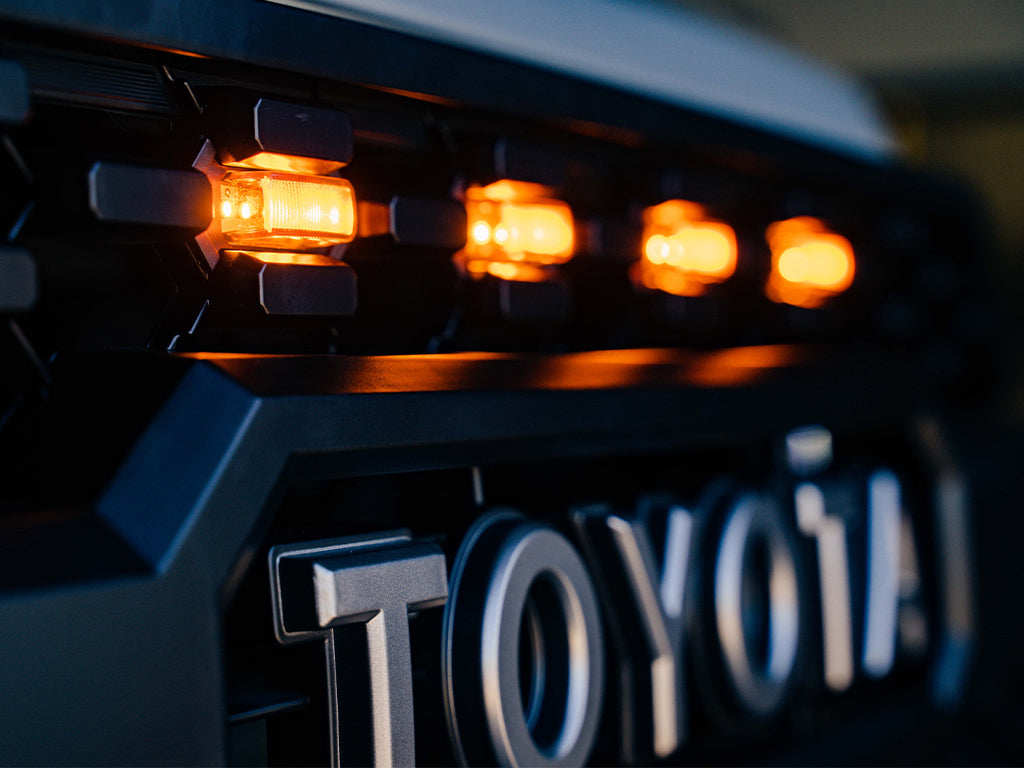 Cali Raised LED CR3688 Amber Tacoma Grille Lights, Four - image 10