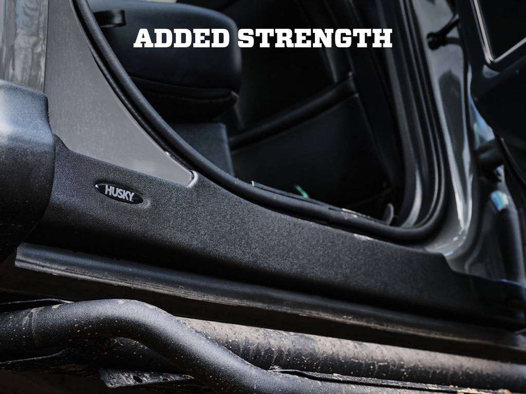 Husky 2874142 Matte Black Truck Rocker Panel Guards
