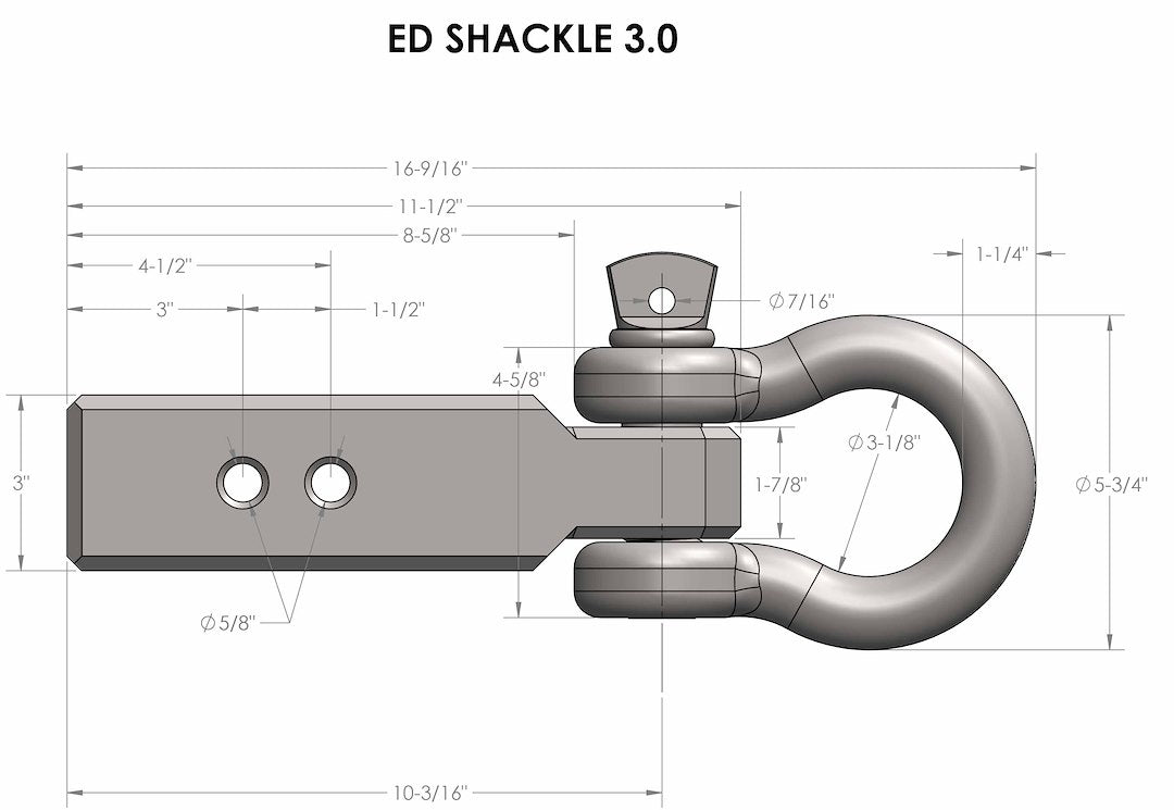 Bulletproof Hitches Ed30shackle D-Ring - image 7