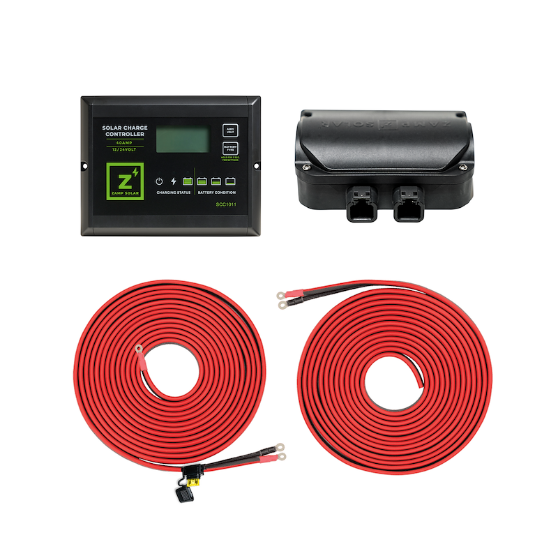 Zamp Solar KIT1034 OBSIDIAN 90W Hardwired Solar Kit – Monocrystalline