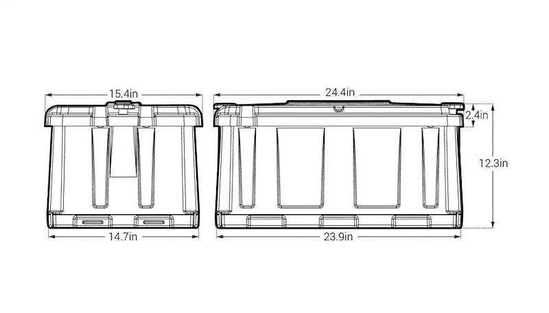 Group 8D Battery Box Full Flow Vented Polyethylene – NOCO HM484