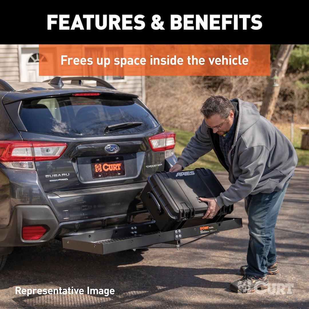 Curt 18109 Trailer Hitch Cargo Carrier - image 3