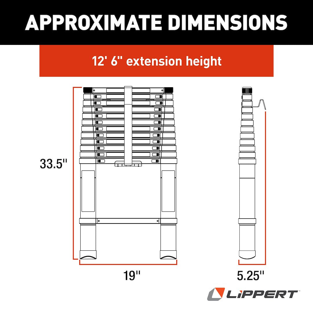 Lippert Components 2021097938 Rv Ladder - image 2