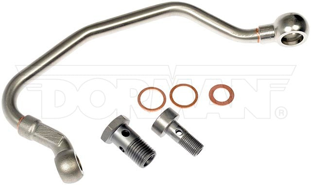 Dorman 667709 8-Inch Steel Turbo Oil Feed Line - image 1
