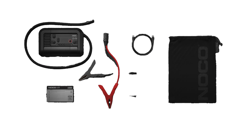 NOCO AX65 2000A Jump Starter & 100 PSI Tire Inflator – 8L Gas / 6L Diesel