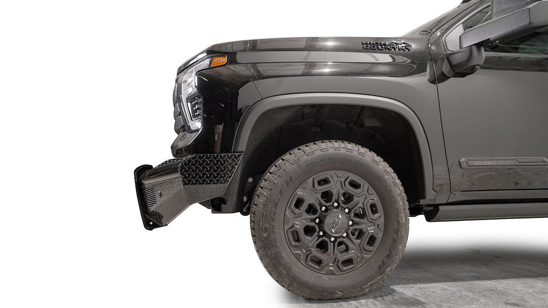 Fab Fours CH24-S6161-1 Black Steel One-Piece Front Bumper