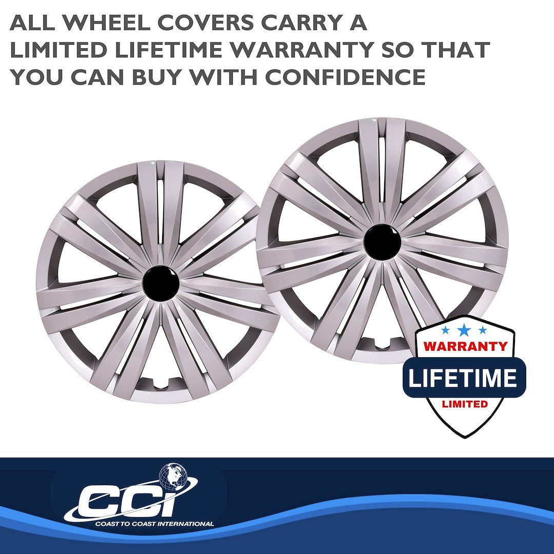 Coast To Coast 54716S Silver Jetta Wheel Covers, 16-Inch - image 3