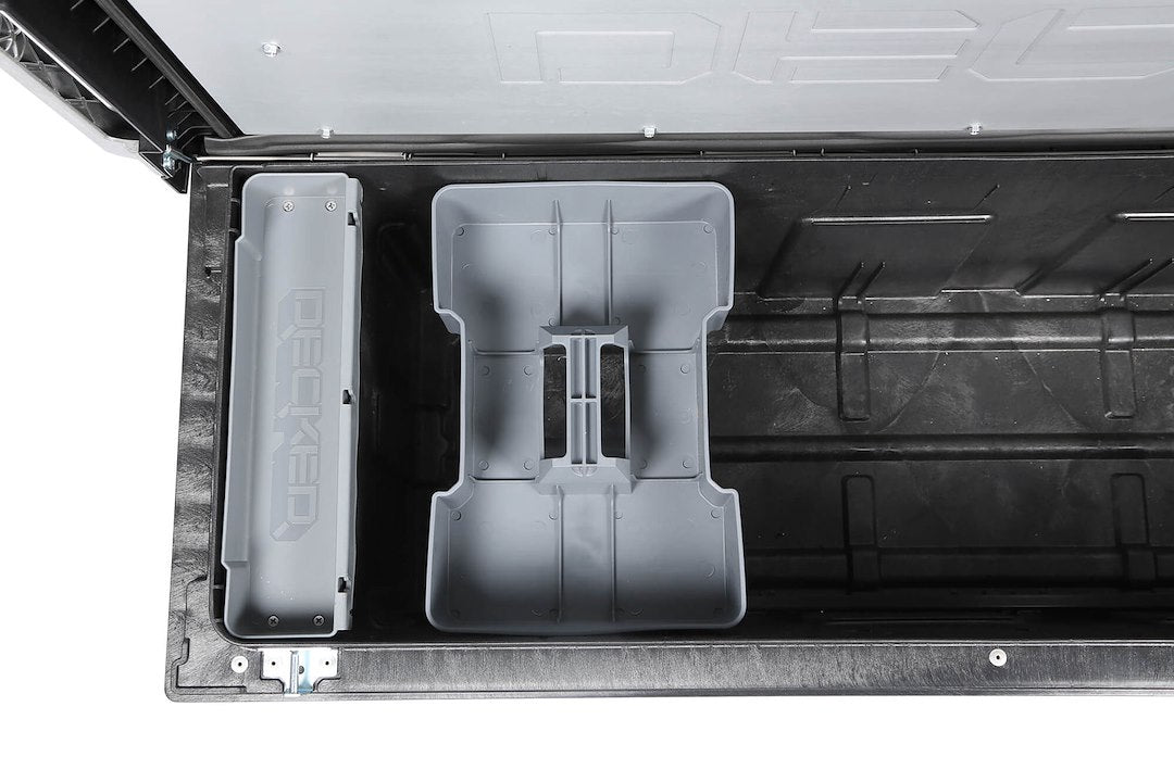 Decked ATB6 Full-Size Gray Polypropylene Tool Box Tray