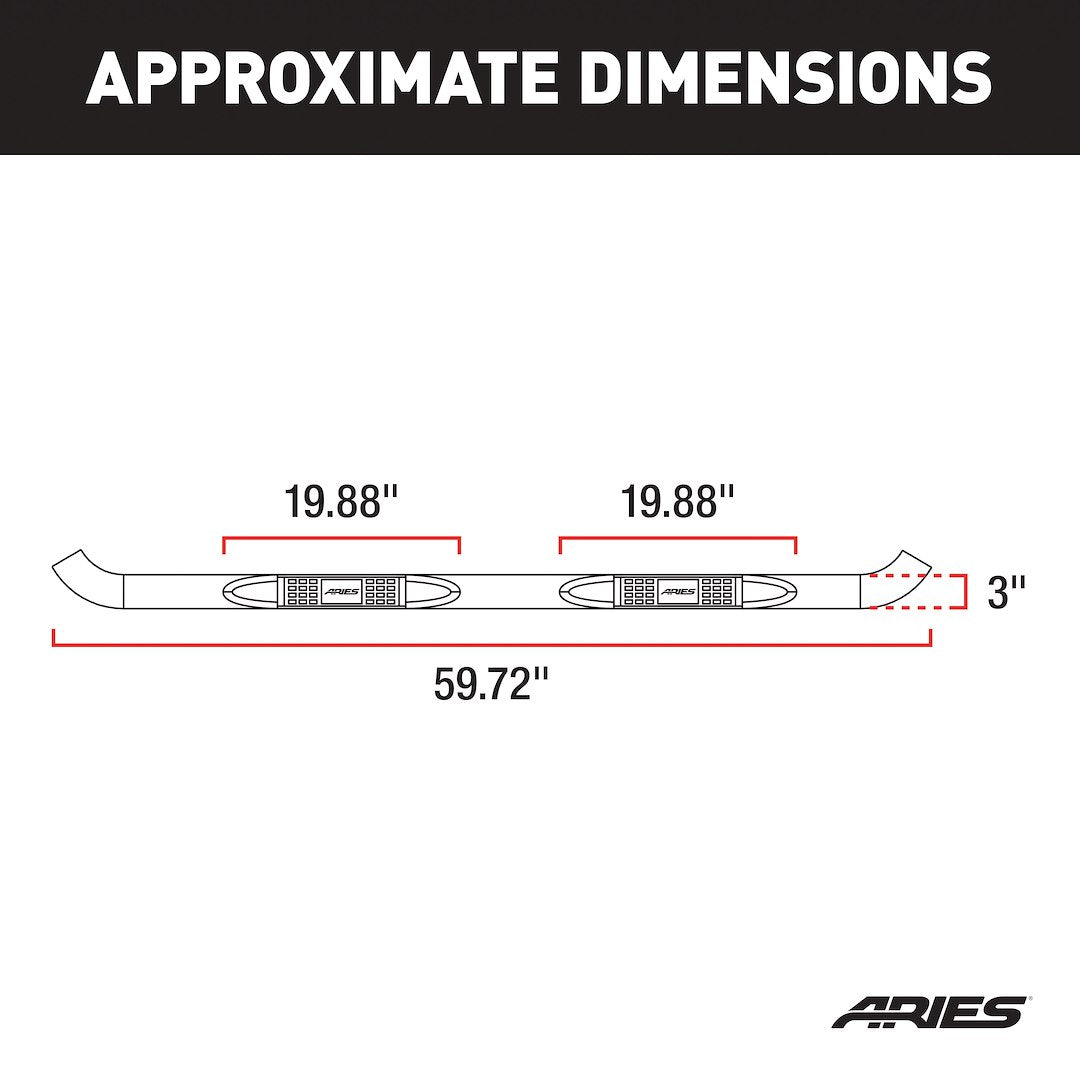 Aries With Surface Steps Round Nerf Bar 203033 - image 3