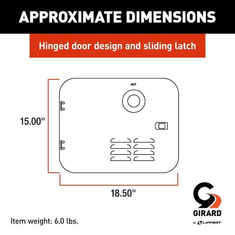 Girard Access Door – Atwood 6 Gal Water Heater, 2GWHDA6B