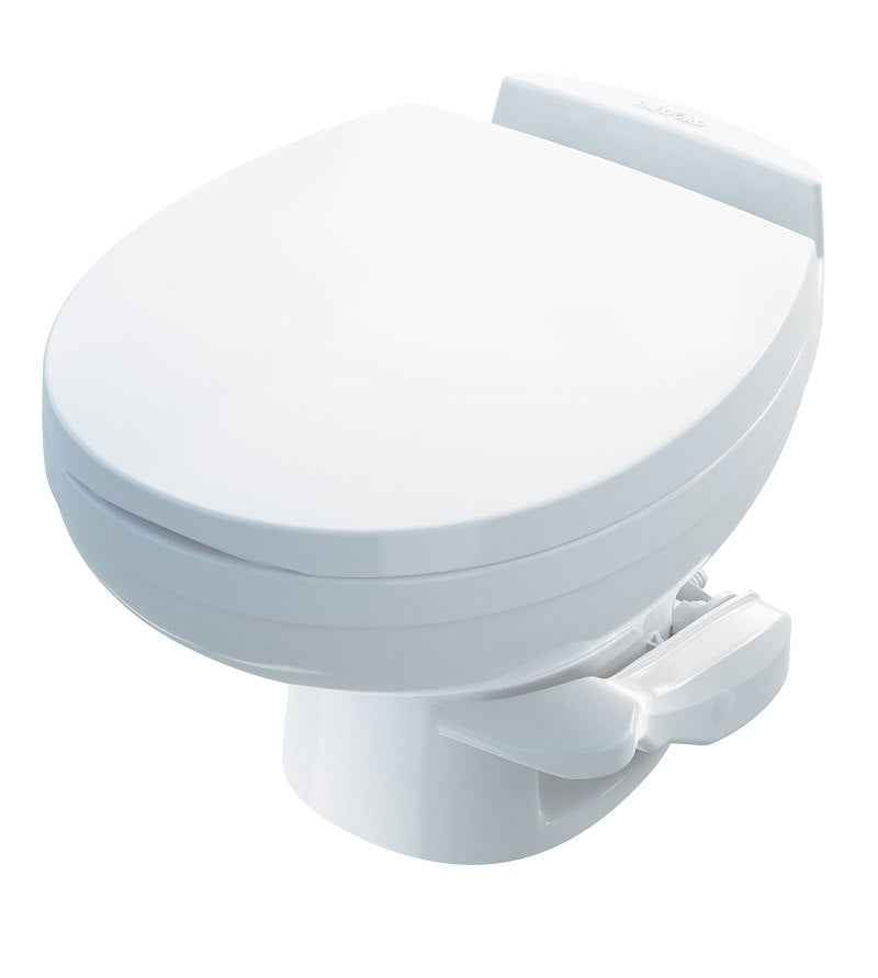 Thetford Aqua-Magic Residence Low Profile RV Toilet – Pedal Flush, White 42170