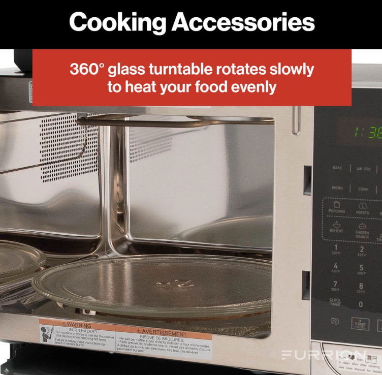 Furrion RV Microwave Oven with Air Fryer & Convection 1.1 Cu Ft Stainless Steel