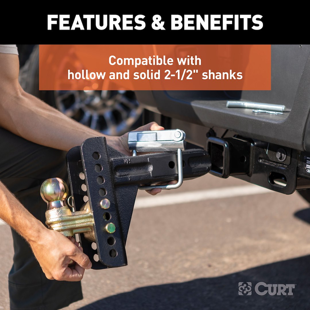 Curt 22320 Trailer Hitch Receiver Tube Anti Rattle Bracket - image 4