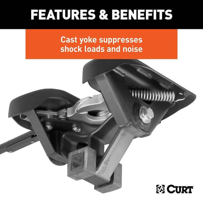 CURT 16121 A16 16K Fifth Wheel Hitch with Legs & Base Rails