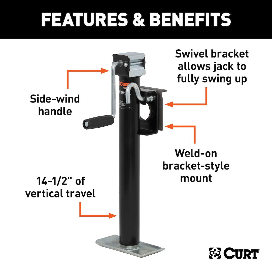 Curt 28306 Trailer Tongue Jack - image 3