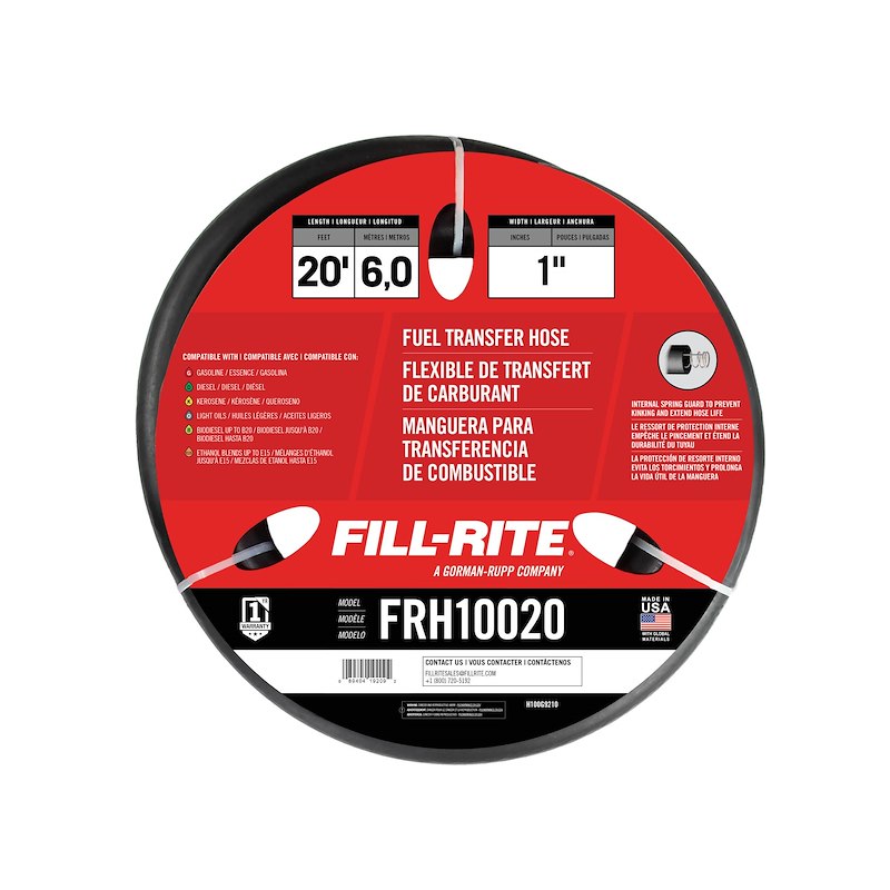 Fill-Rite FRH10020 Transfer-Pump Hose - 1 in x 20 ft