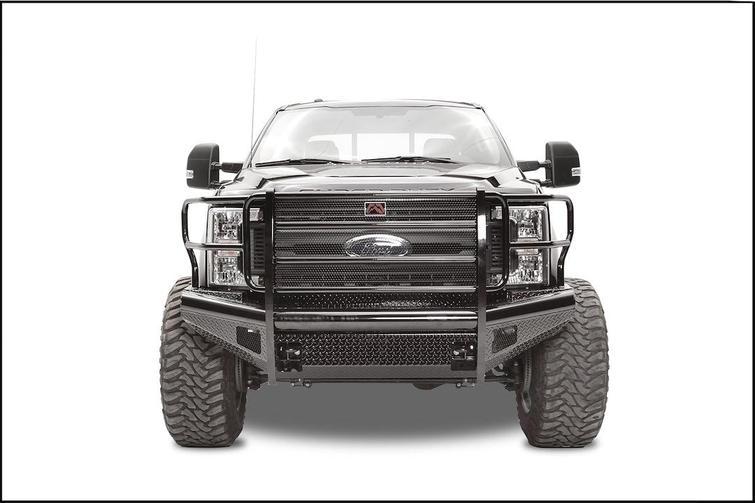 Fab Fours FS17-S4160-1 Black Steel Bumper for Ford