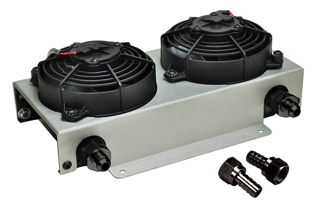 Derale 15840 Hyper-Cool 19-Row Oil and Transmission Cooler - image 1