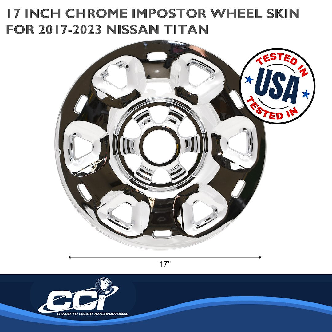 Coast To Coast IMP101X Chrome 17-Inch Impostor Wheel Skins - image 2
