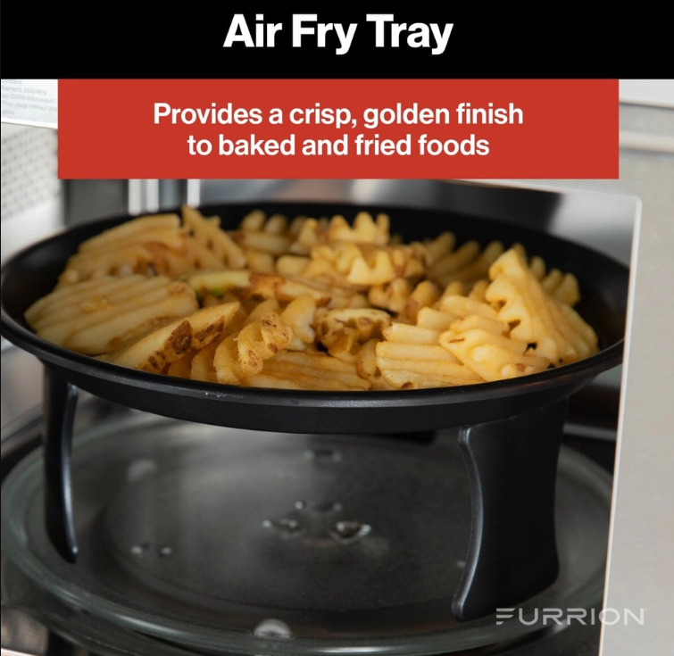 Furrion RV Microwave Oven with Air Fryer & Convection 1.1 Cu Ft Stainless Steel