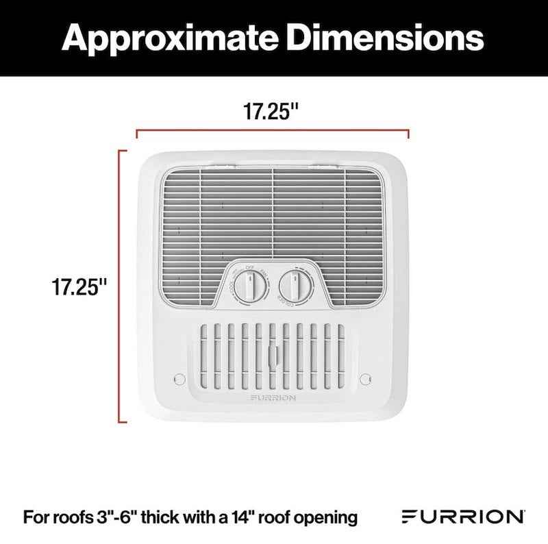 Furrion Chill A/C Ceiling Assembly White Manual Control FACT11CA2-PS-AM