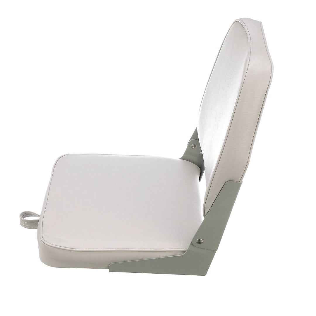 Attwood Marine 98395GY Folding Low-Back Padded Boat Seat - Gray