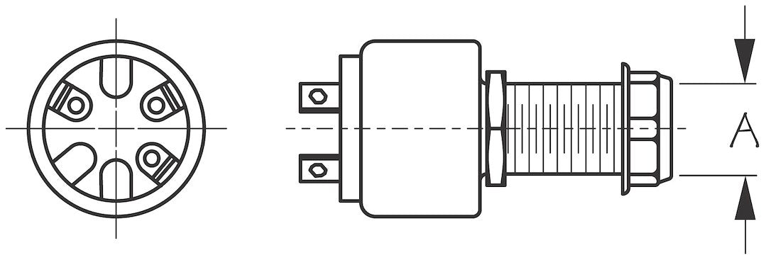 Sea Dog 420360-1 Long Polymer Three-Position Ignition Switch