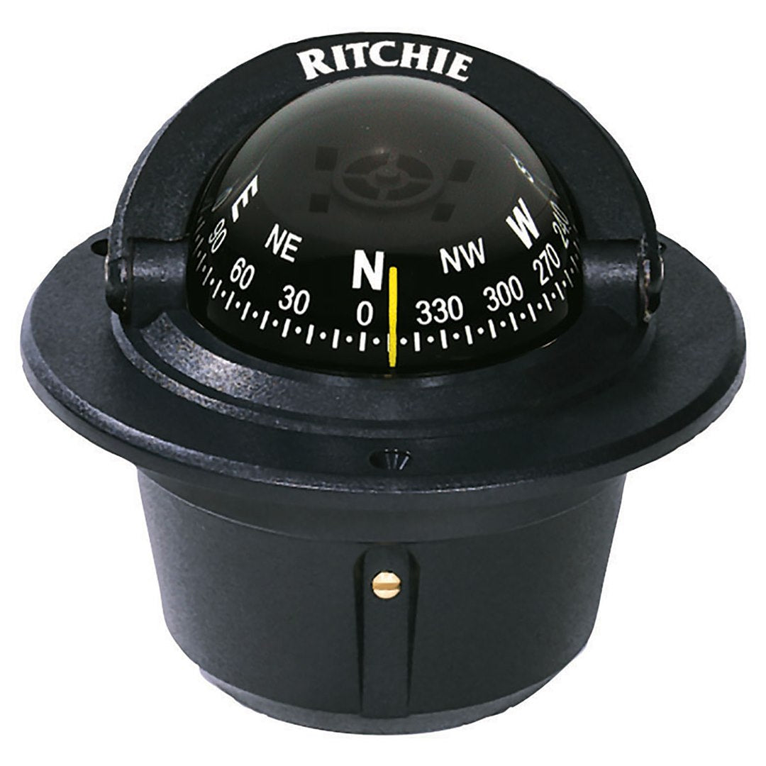 Ritchie F-50 Black Flush-Mount Compass