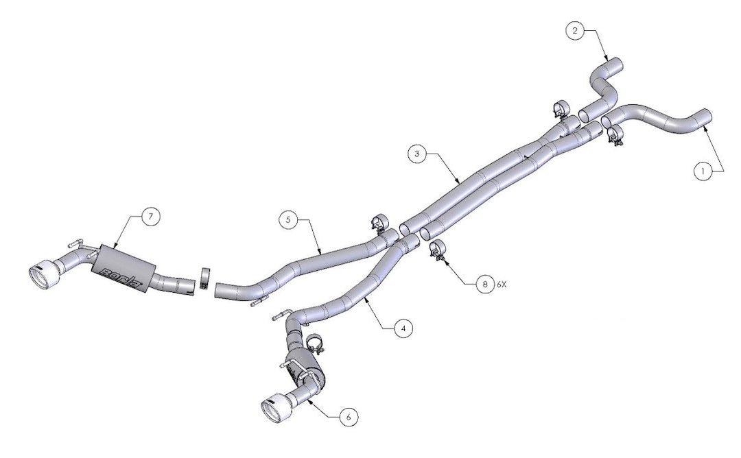Borla ATAK ® Series Cat Back System Dual Dual Exhaust System Kit 140356 - image 3