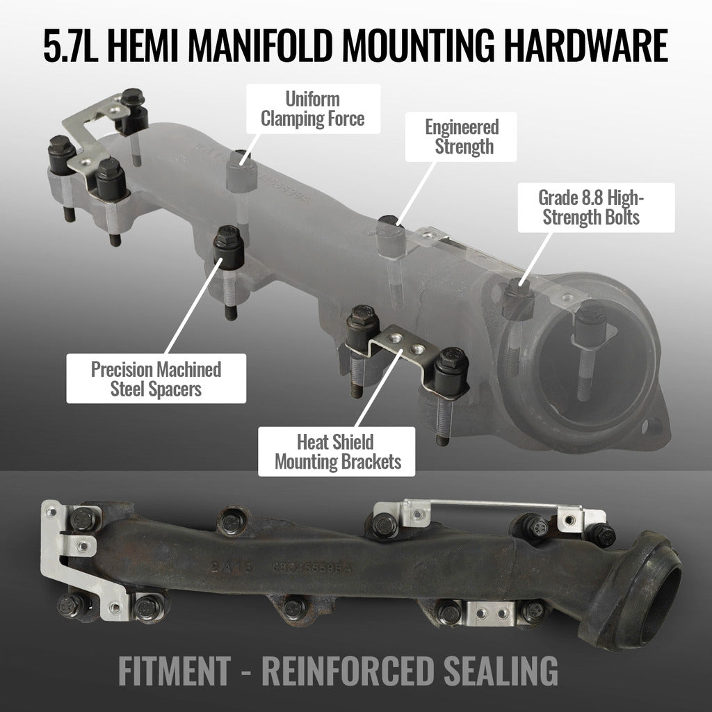 Bd Diesel 1041660 Exhaust Manifold Hardware Set - image 4