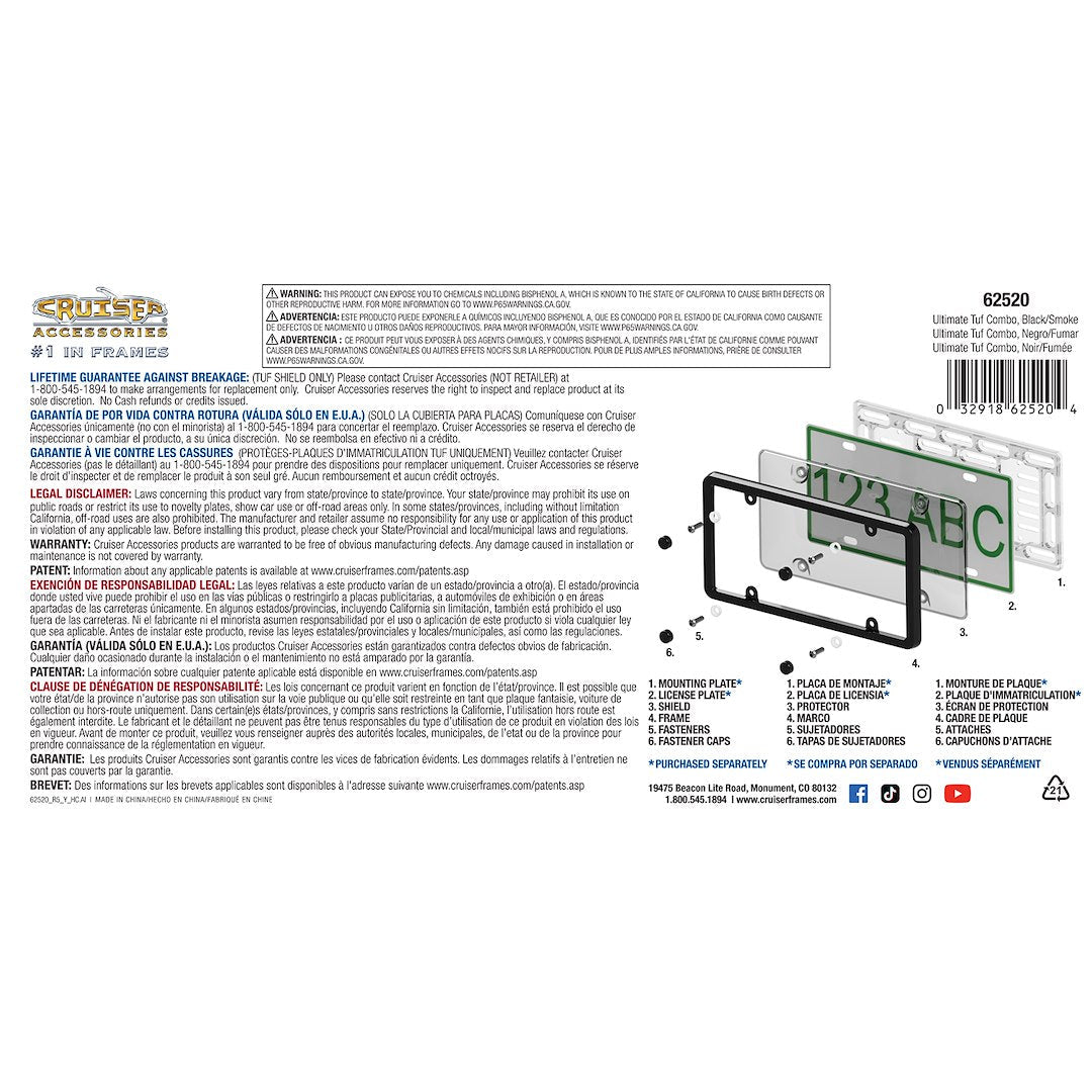 Cruiser 62520 License Plate Frame - image 4
