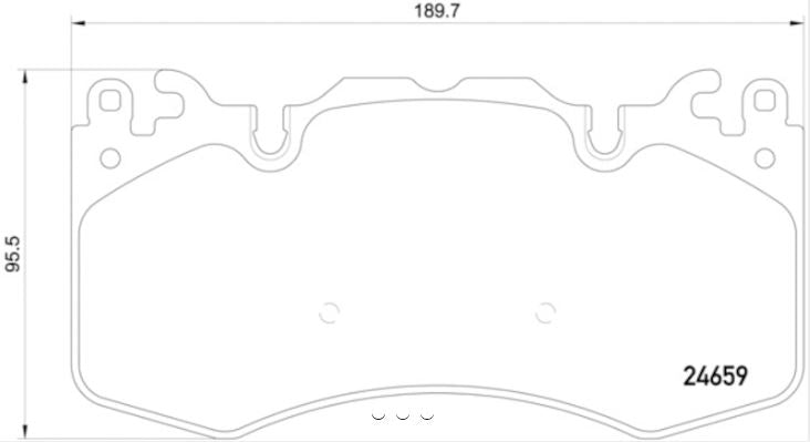 Hella Pagid 355016151 Low-Metallic Disc Brake Pad