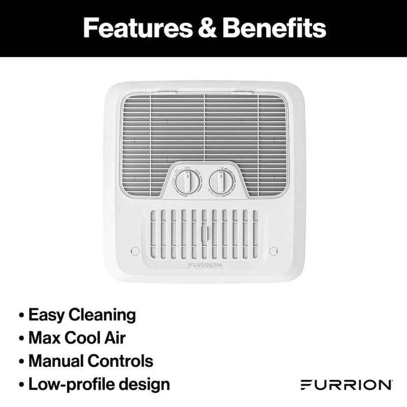 Furrion Chill A/C Ceiling Assembly White Manual Control FACT11CA2-PS-AM
