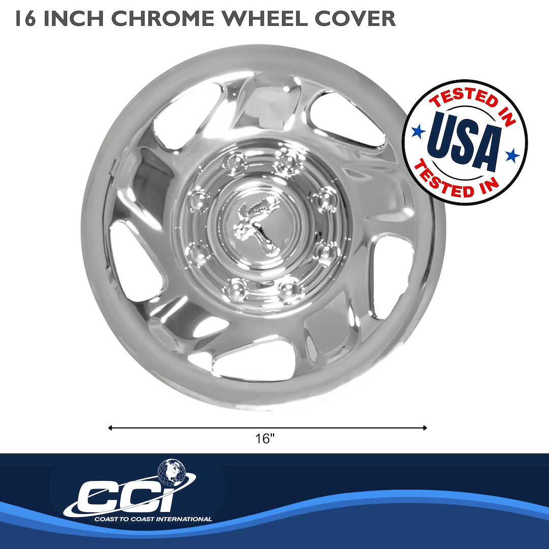 Coast To Coast 13416C 16-Inch Chrome 5-Spoke Wheel Covers - image 2