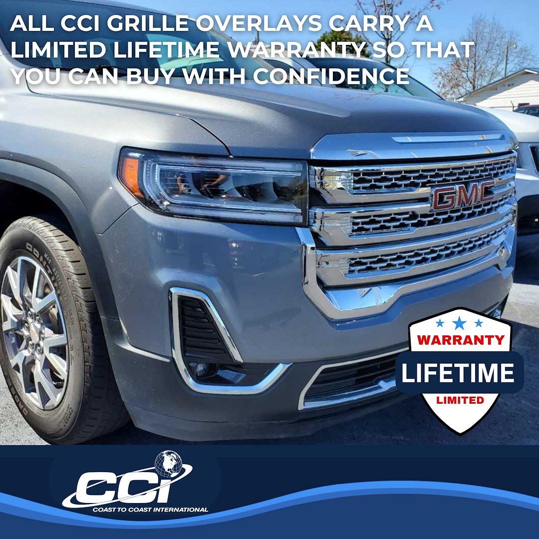 Coast To Coast GI175 Chrome Acadia Bar Grille Overlay - image 3