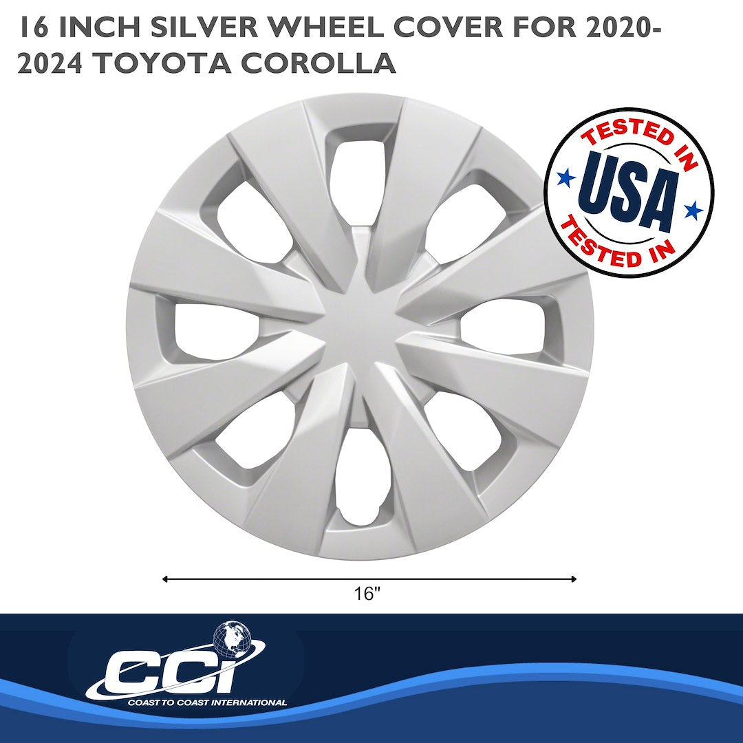 Coast To Coast 52715S Corolla 15-Inch Silver Covers - image 3