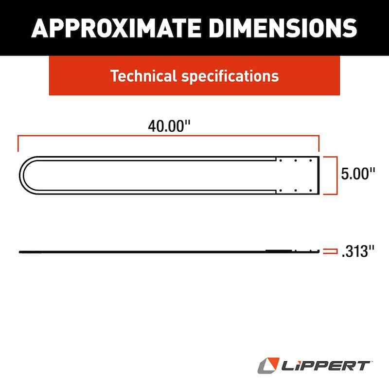 Lippert 134993 Slide Out Floor Protector – Slicker 40 Inch Gray (Set of 2)