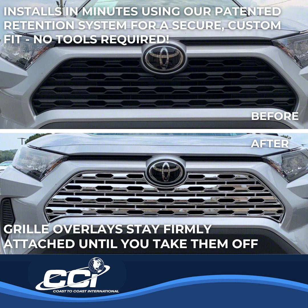 Coast To Coast GI500 RAV4 Chrome Bar Grille Overlay - image 4