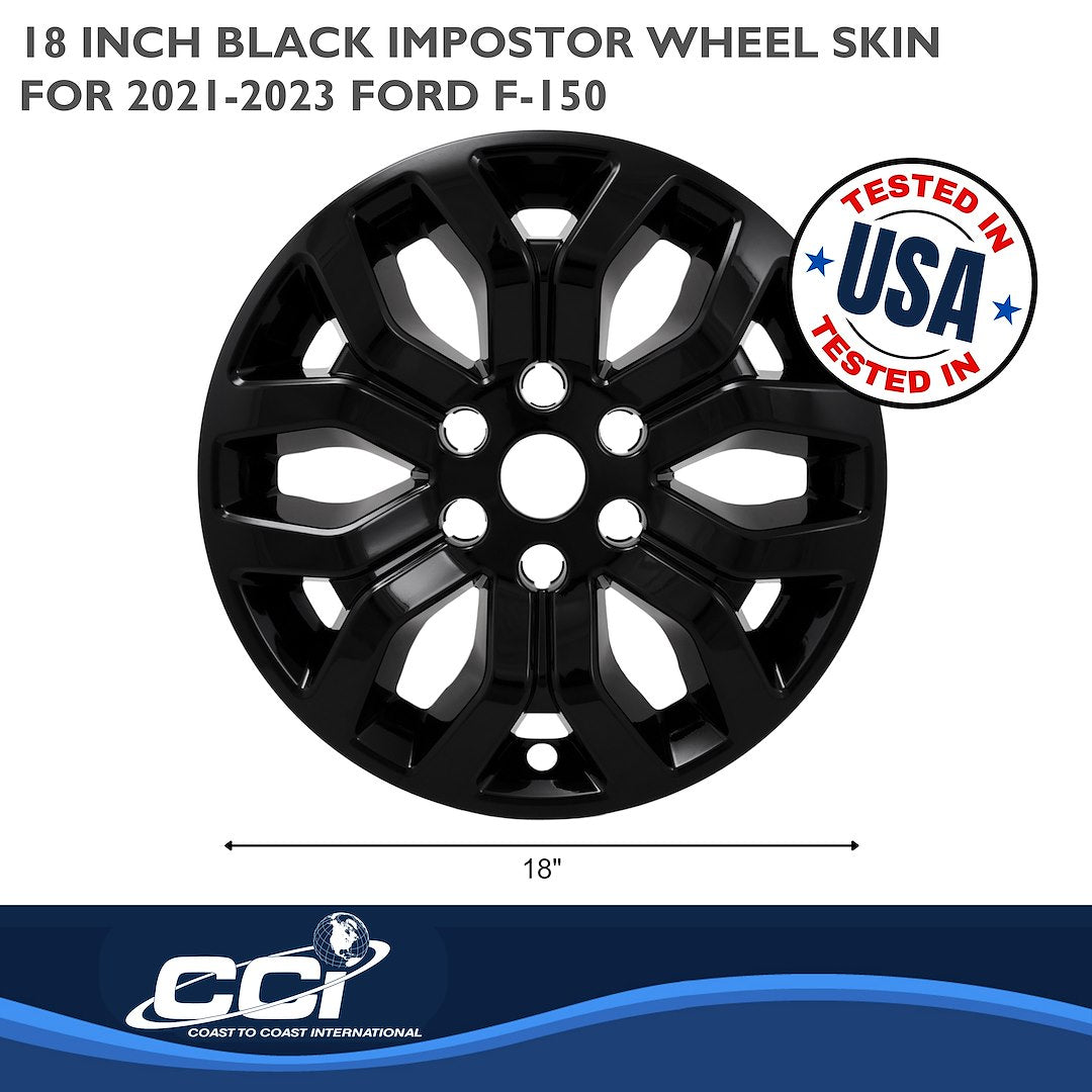 Coast To Coast IMP491BLK F-150 Black 18-Inch Wheel Skin - image 3