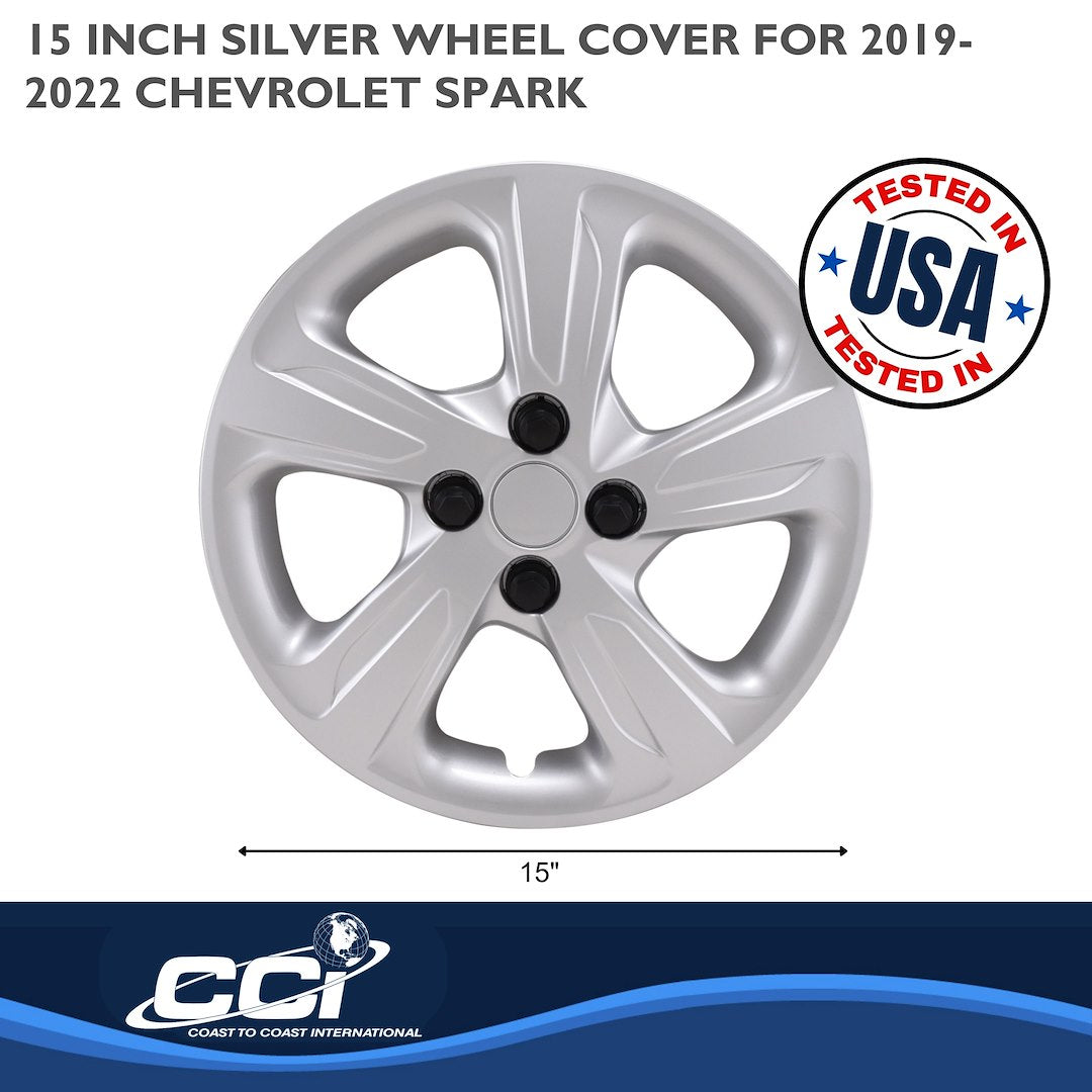 Coast To Coast 55815S Silver Spark Wheel Covers, Set of 4 - image 3