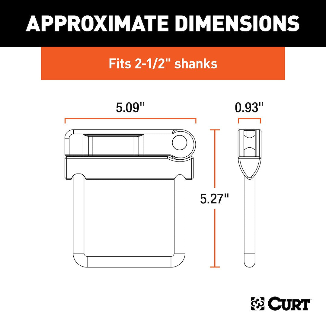 Curt 22320 Trailer Hitch Receiver Tube Anti Rattle Bracket - image 9