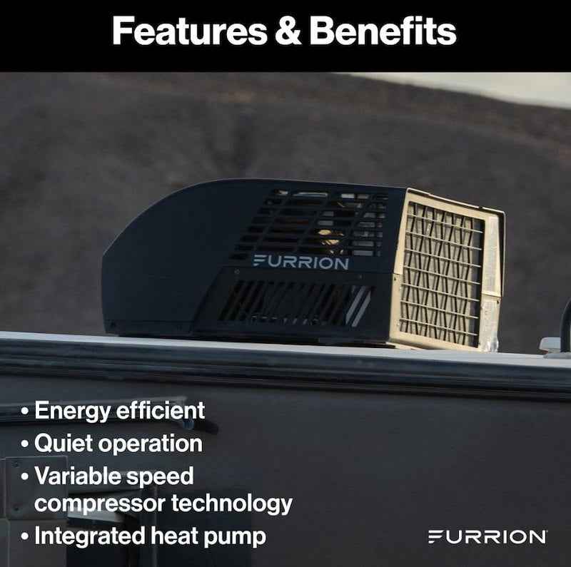 Furrion Chill Rooftop RV A/C with Heat Pump 18000 BTU FACR18HEDA-BL-AM