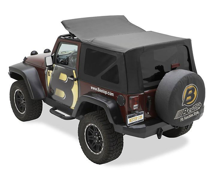 Bestop Sailcloth Replace-A-Top Soft Top Black Diamond 79146-35 - image 1